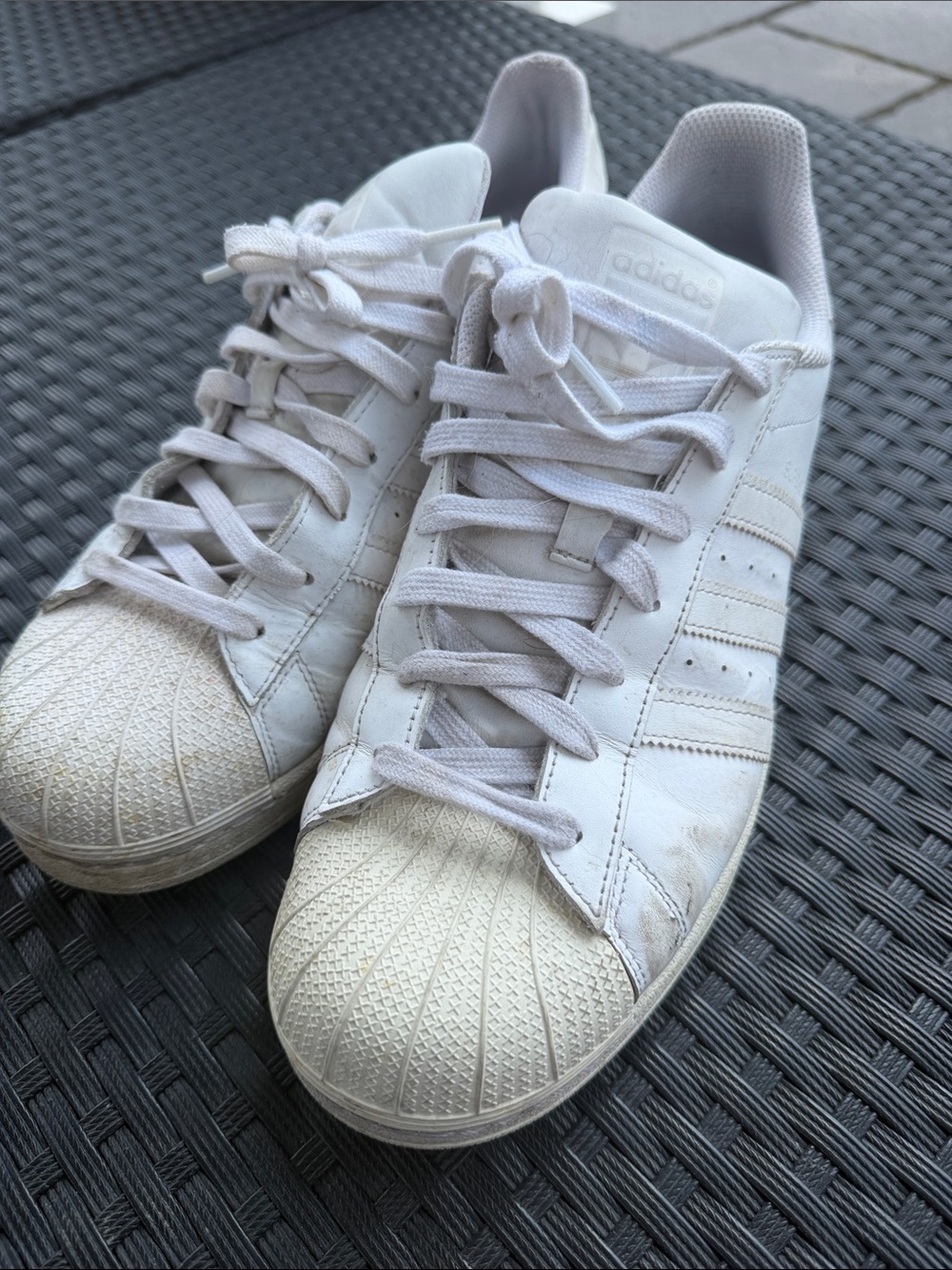 adidas Off-White Classic Shell-Toe Sneakers